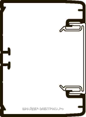 Короб 75х55мм с крышкой ol45 пвх ral9003